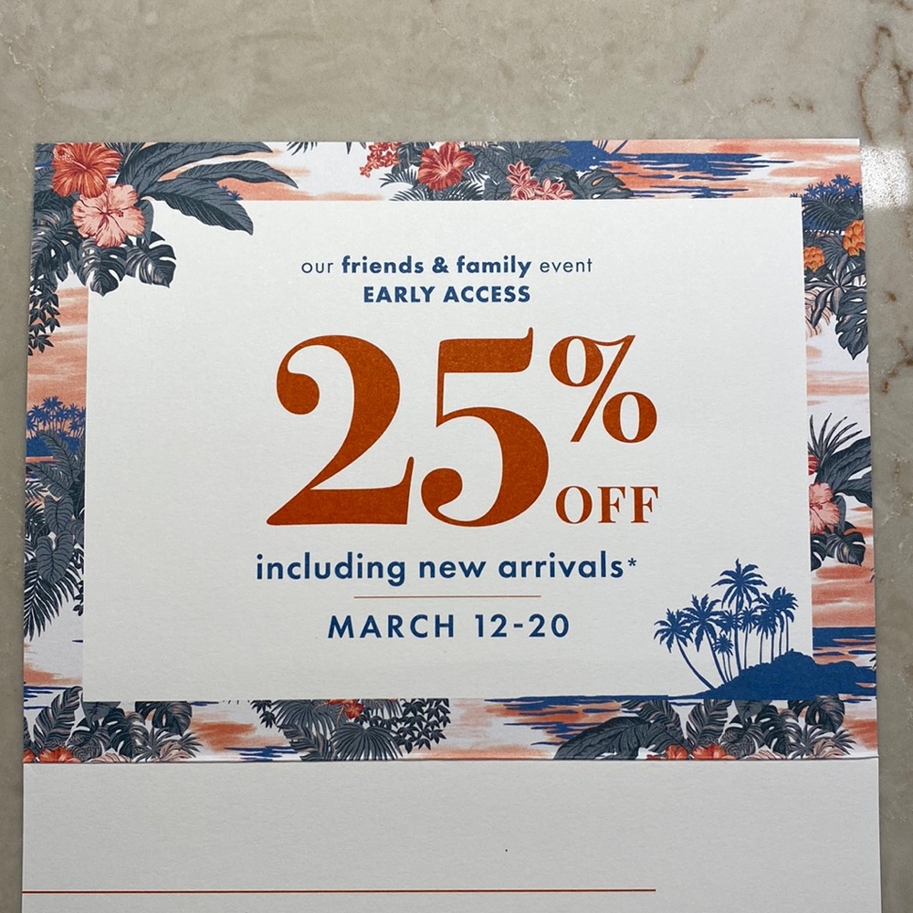 ***FREEEEEEE*** Tommy Bahama 25% off coupon code unlimited uses 3/12-3/20/22